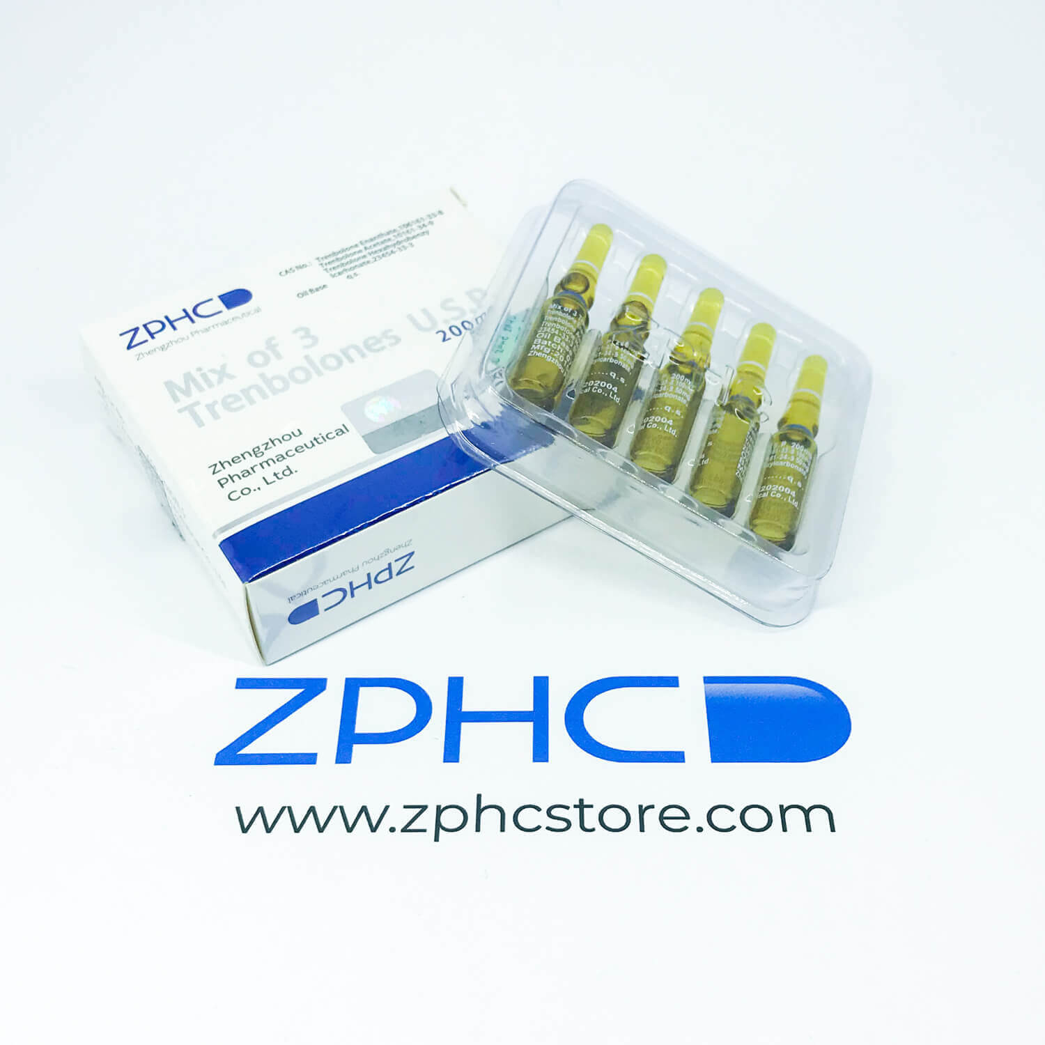 Mix of 3 Trenbolones (Tri-Tren) ZPHC — 200 mg/ml (10 ampoules × 1 ml, 2 000 mg total)